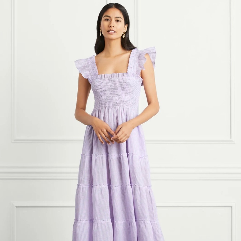 NWT Ellie Nap Dress Purple Linen